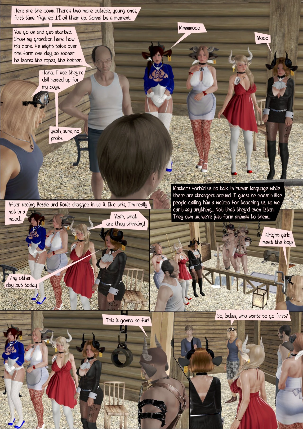 A Boy and His Cows porn comic picture 69