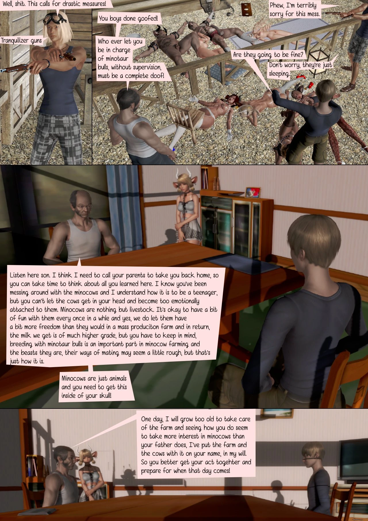 A Boy and His Cows porn comic picture 90