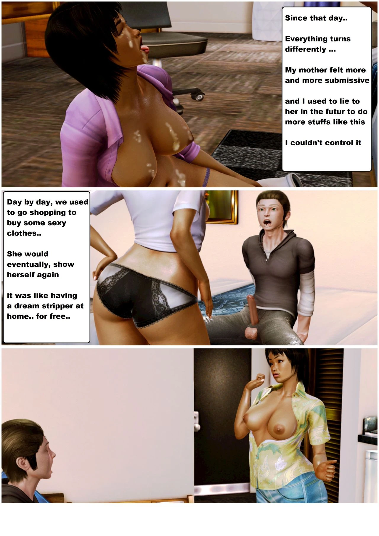 Adopted child's love for his family porn comic picture 15