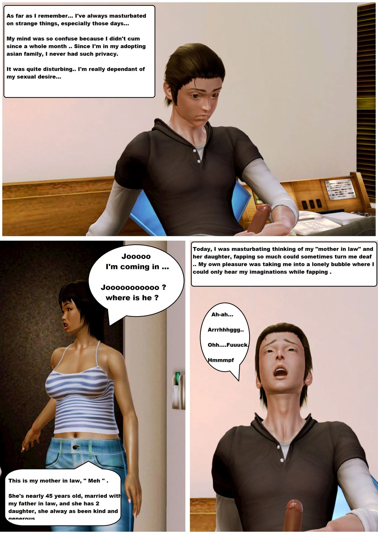 Adopted child's love for his family porn comic picture 2