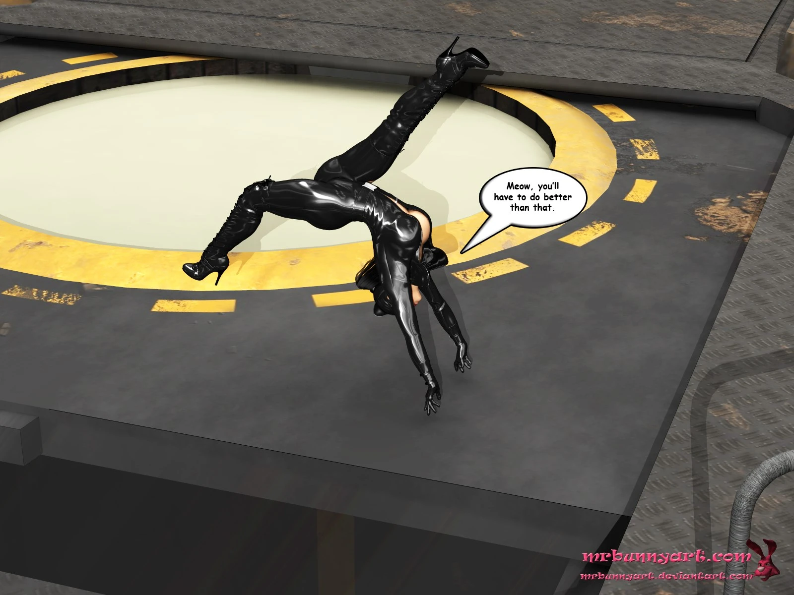 Batgirl vs Cain porn comic picture 55