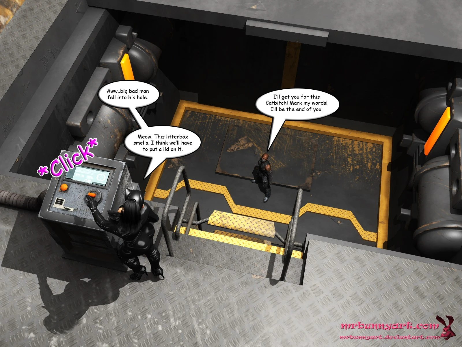 Batgirl vs Cain porn comic picture 58