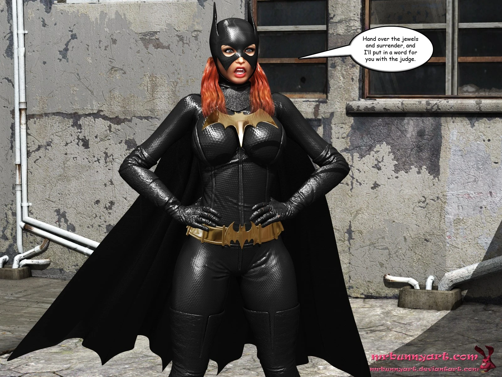 Batgirl vs Cain porn comic picture 6
