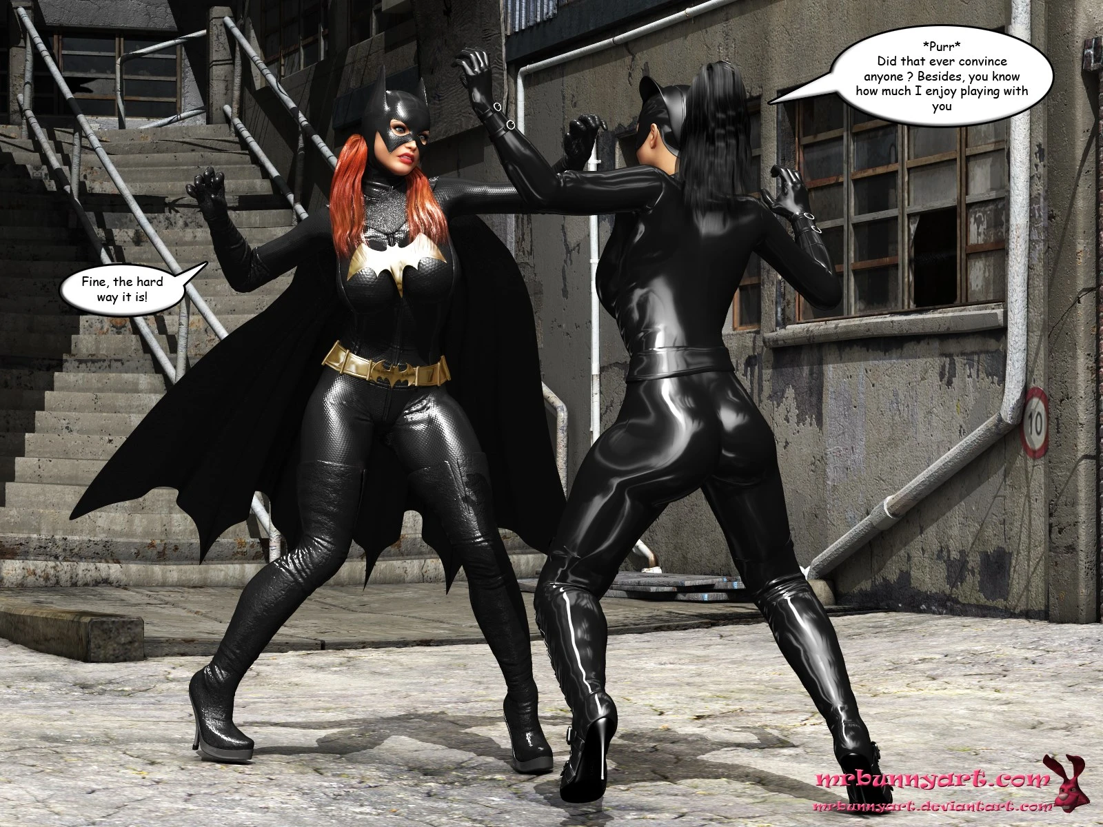 Batgirl vs Cain porn comic picture 7