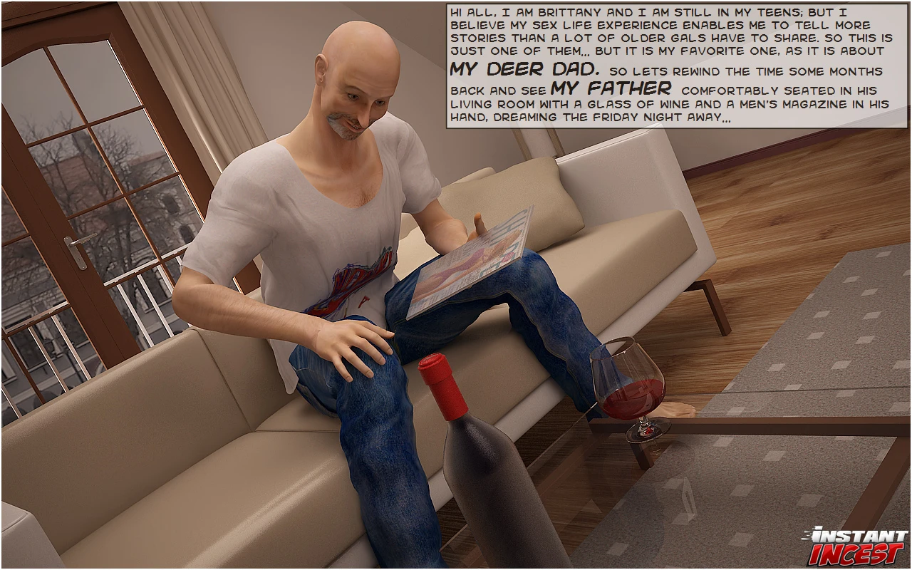 Blond bombshell screwed by her dad porn comic picture 1