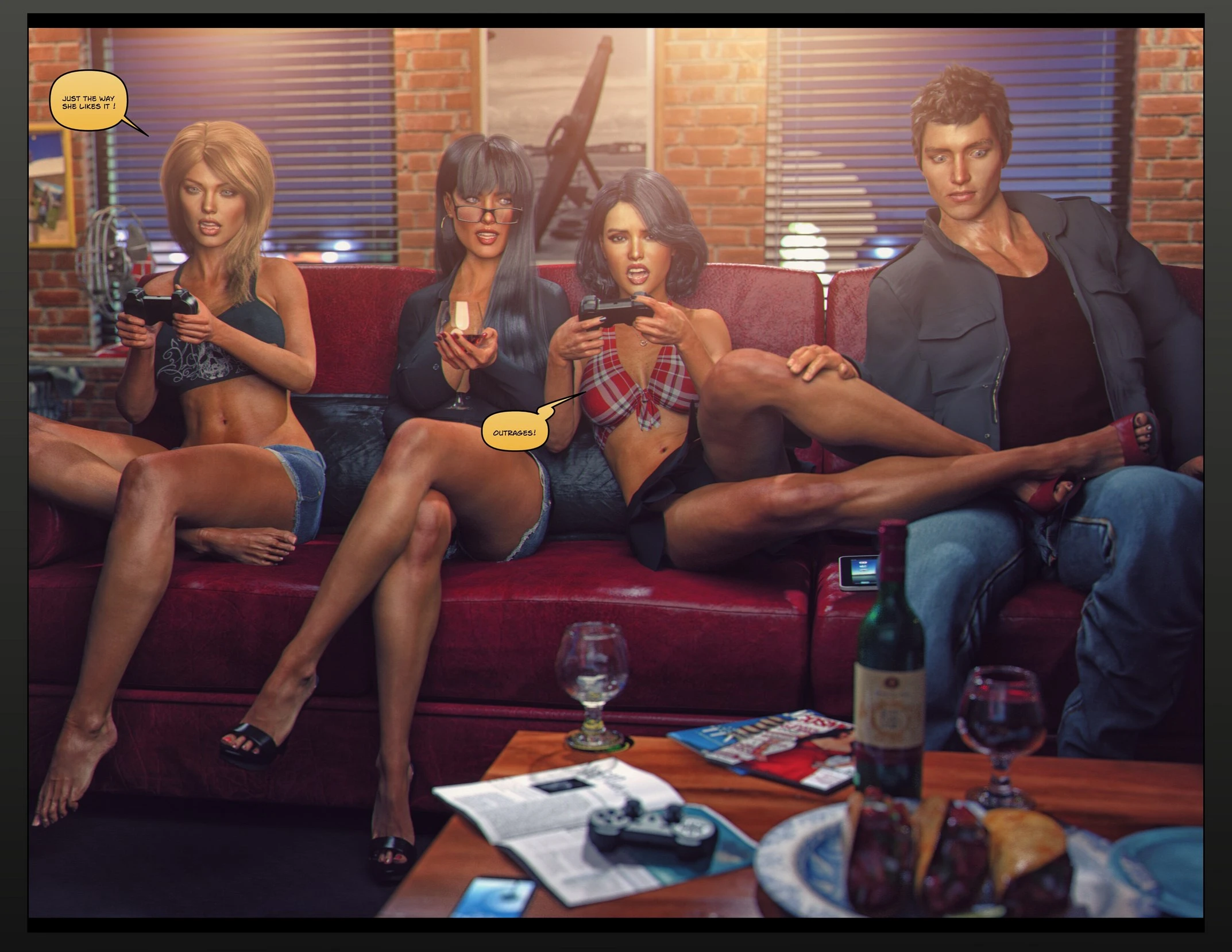 Carey Carter: Videogames night porn comic picture 10