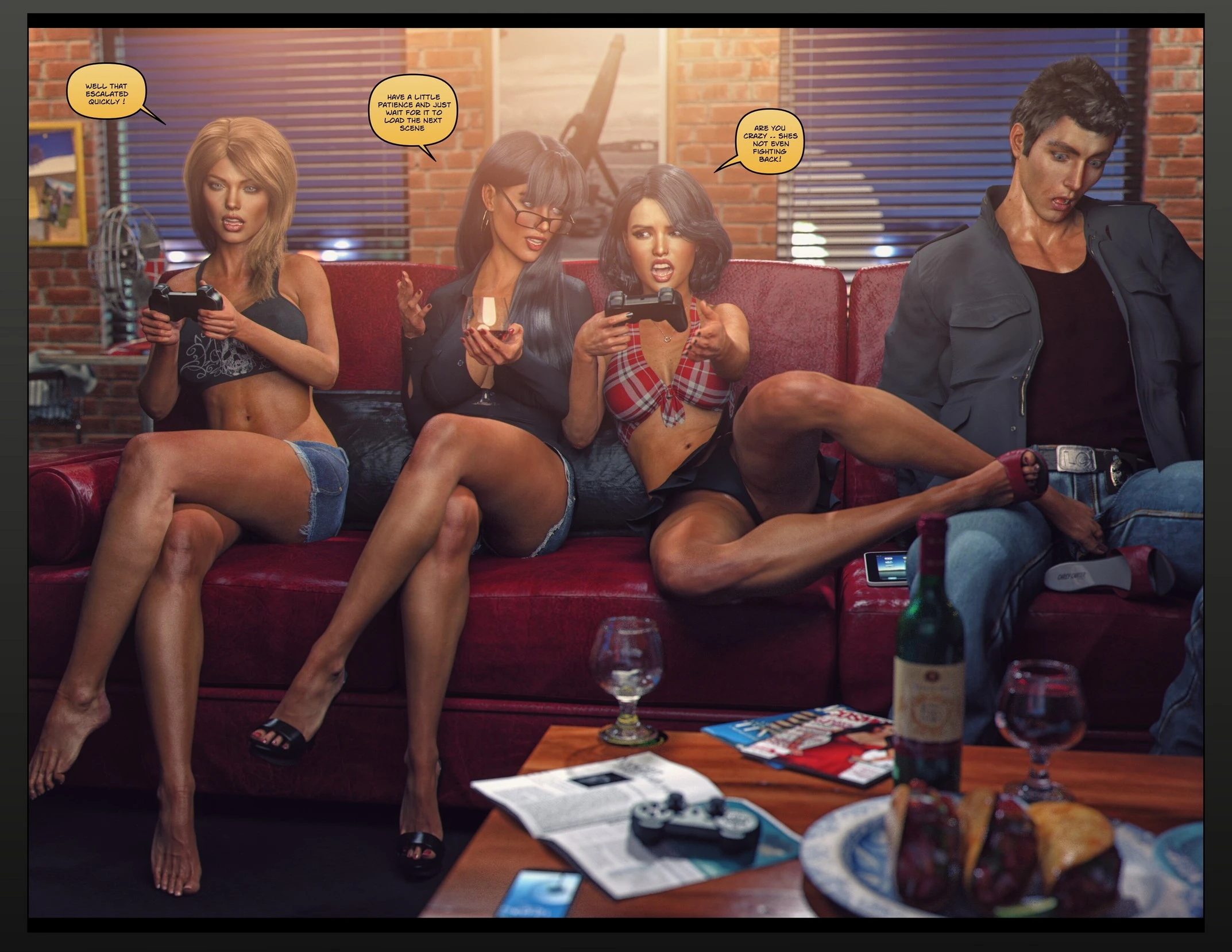 Carey Carter: Videogames night porn comic picture 13