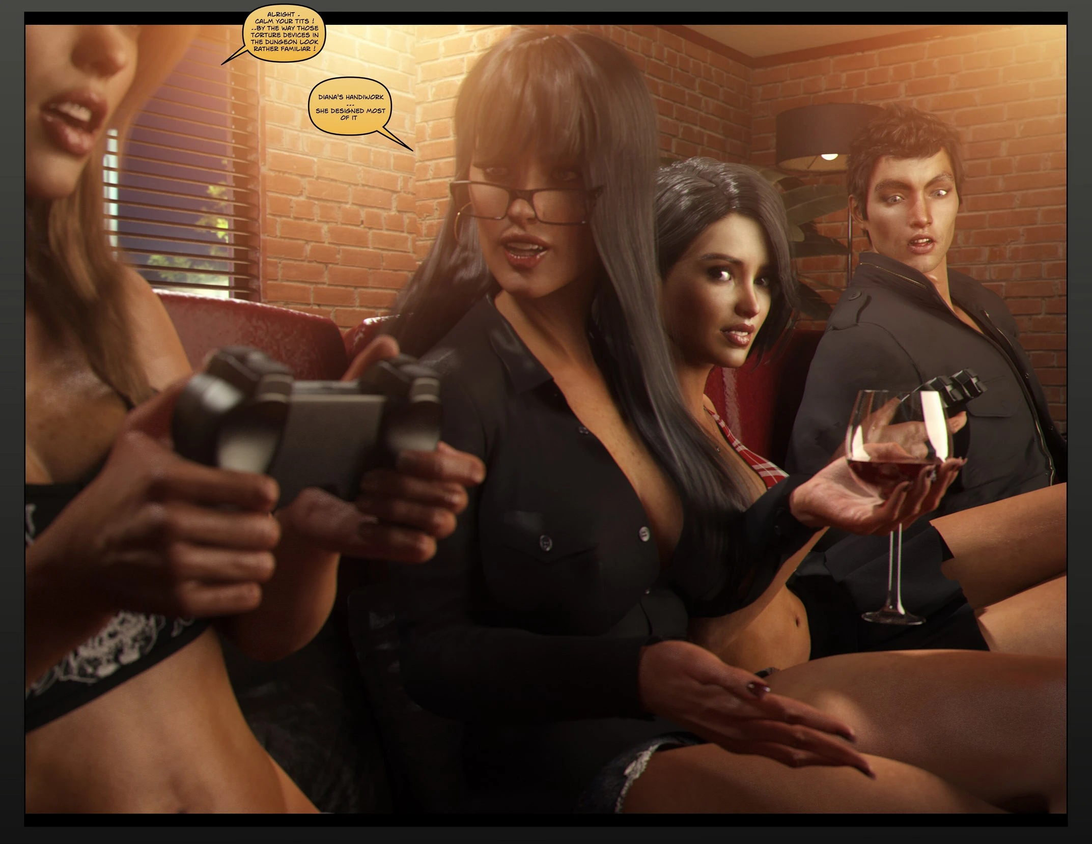 Carey Carter: Videogames night porn comic picture 22