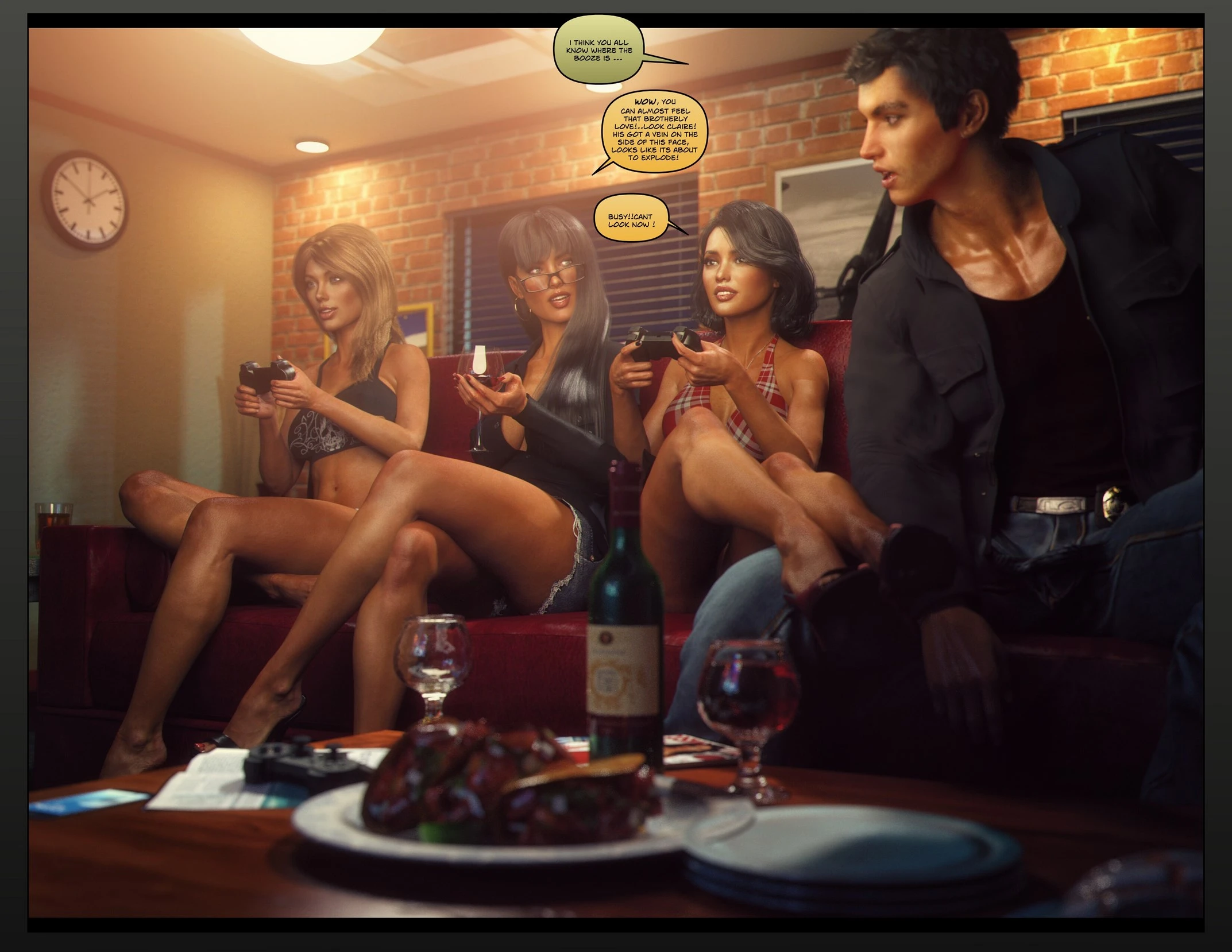 Carey Carter: Videogames night porn comic picture 3