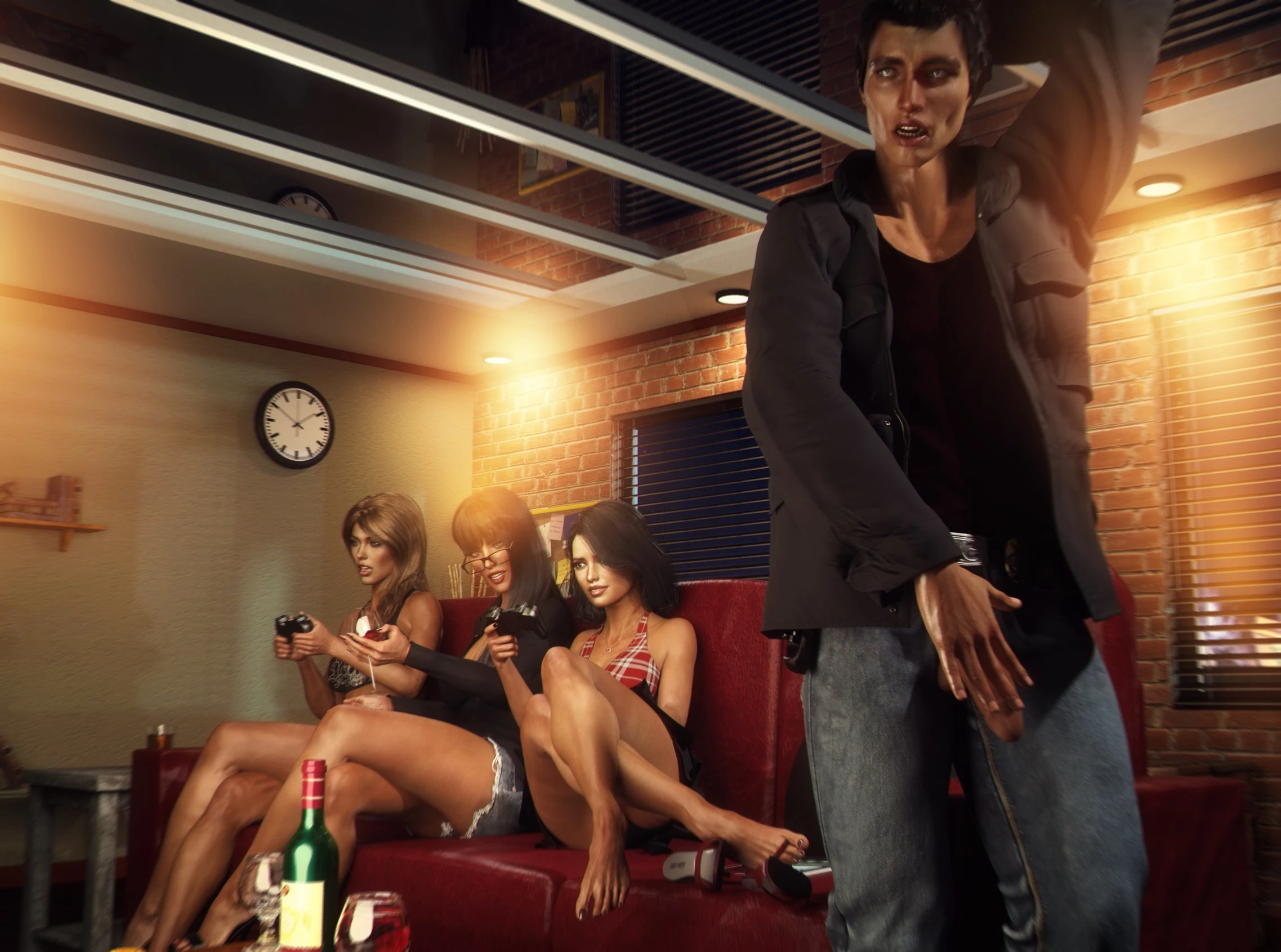 Carey Carter: Videogames night porn comic picture 42