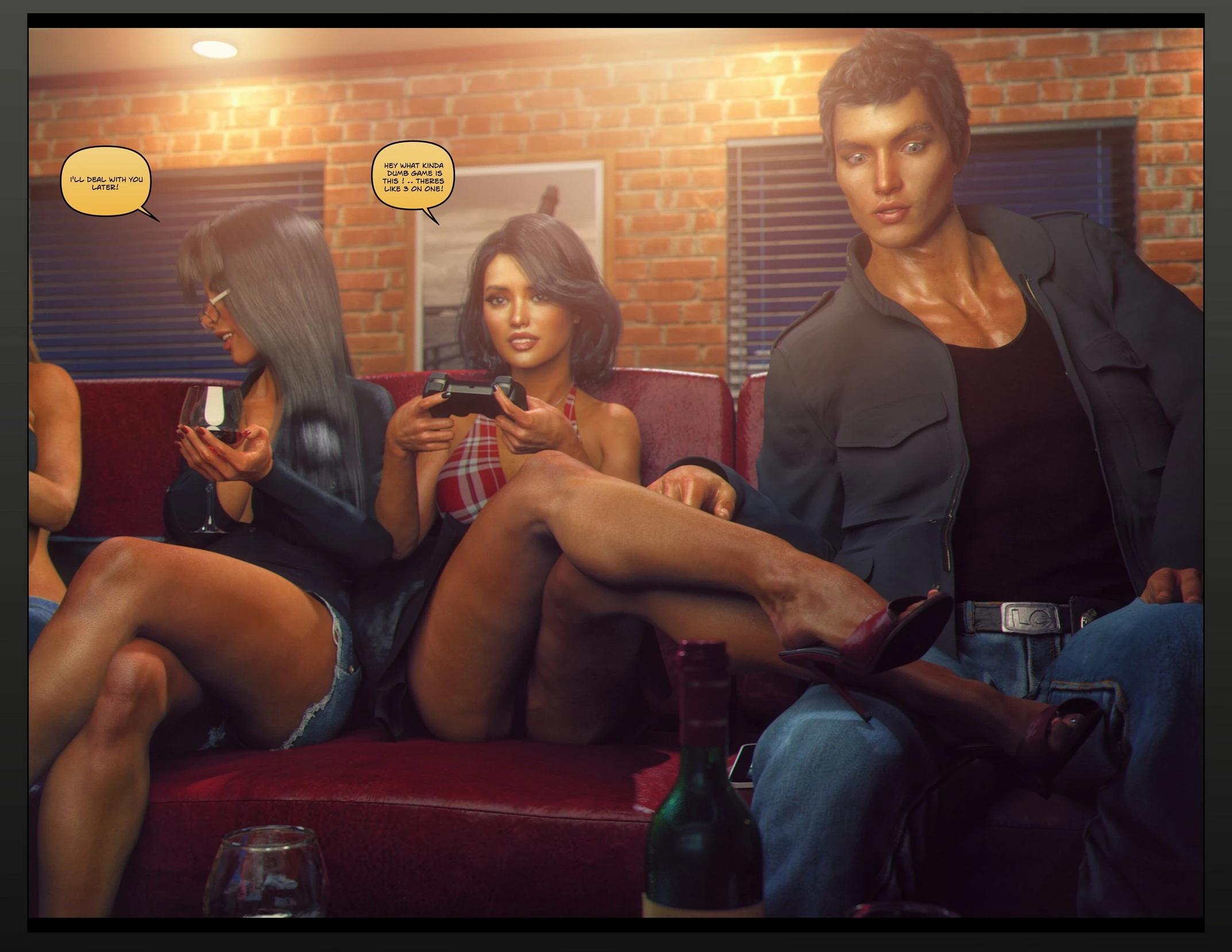 Carey Carter: Videogames night porn comic picture 9