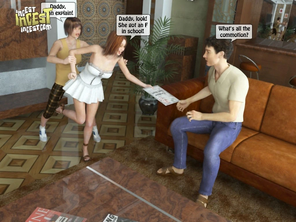 Daddy + 2 Daughters porn comic picture 8