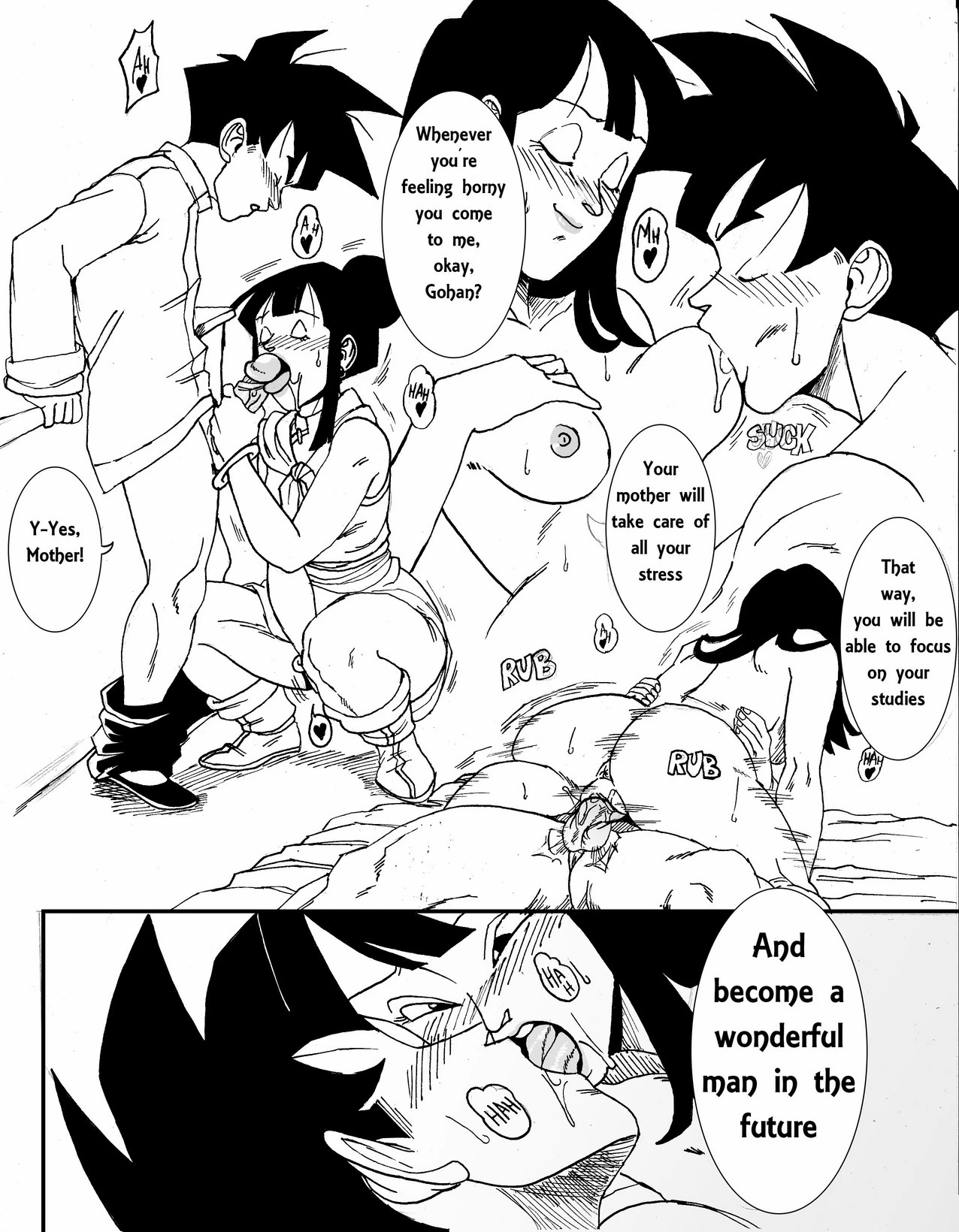 GohanXChichi porn comic picture 20