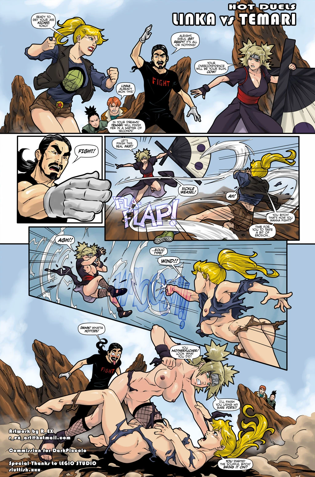 Hot Duels:Temari vs Linka porn comic picture 2