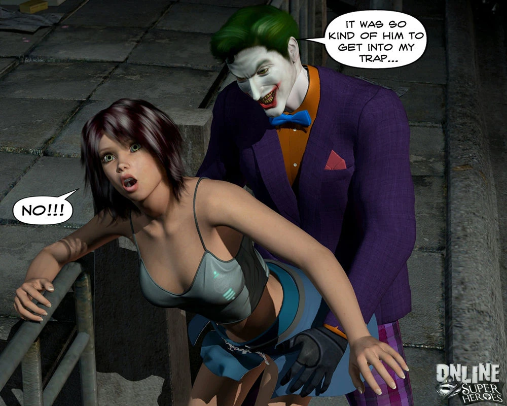 Joker bangs a hot babe in the alley porn comic picture 4