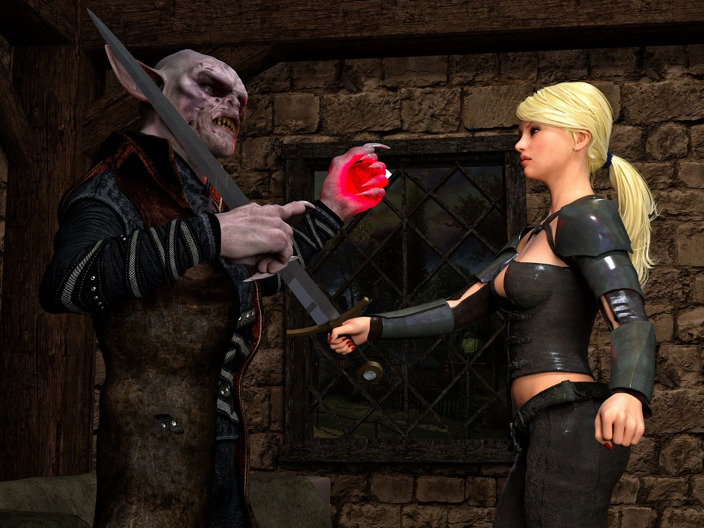 Knight Elayne Game Of Mischief porn comic picture 43