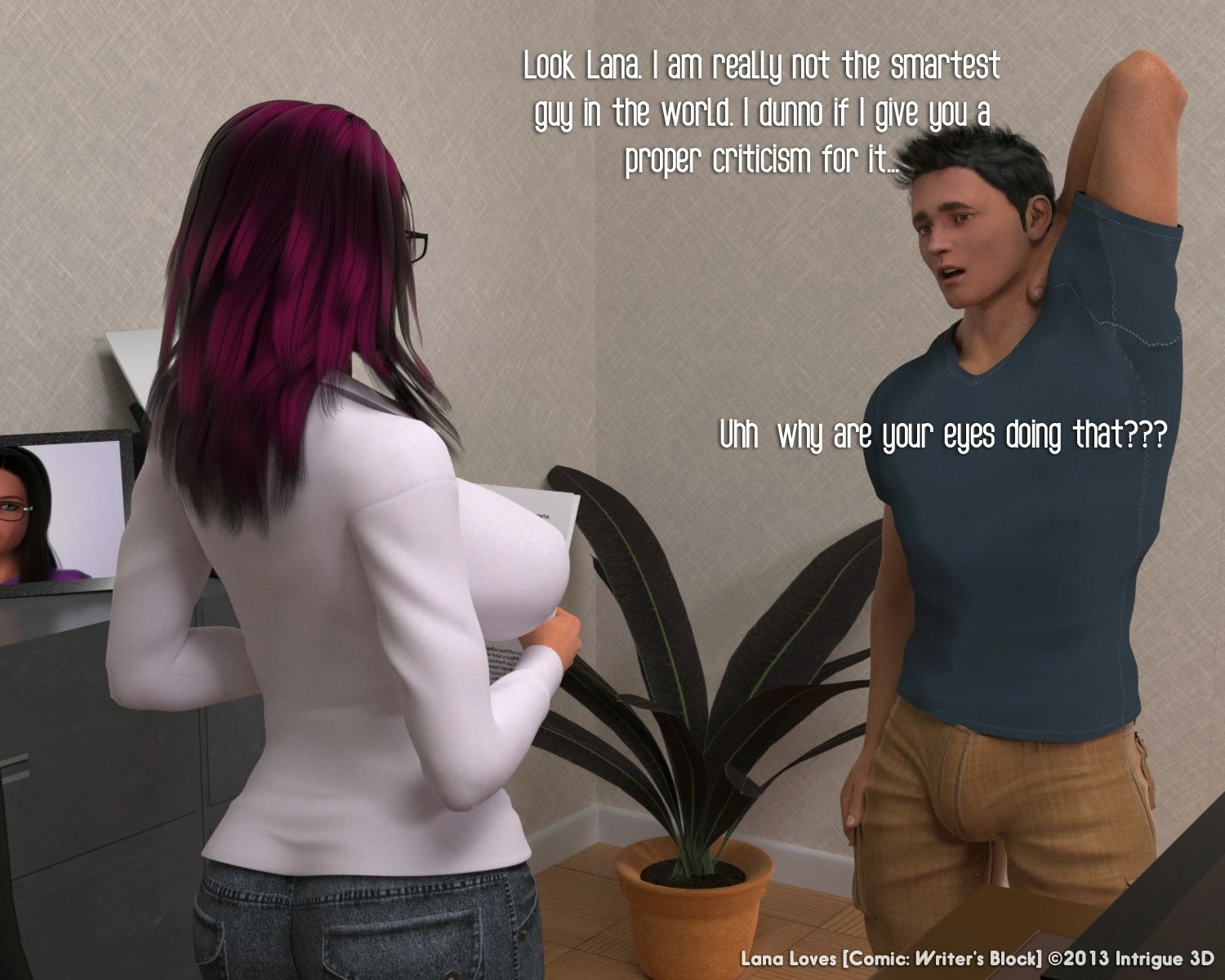 Lana Loves Writer’s Block porn comic picture 5