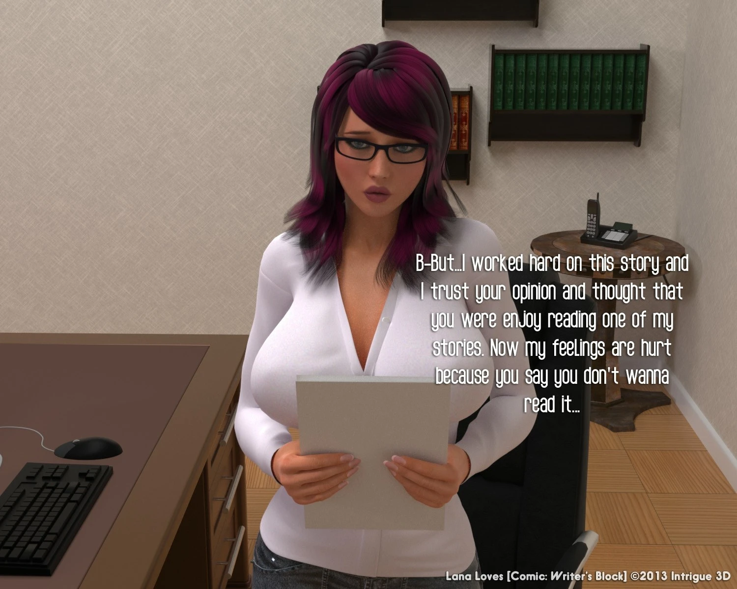 Lana Loves Writer’s Block porn comic picture 6