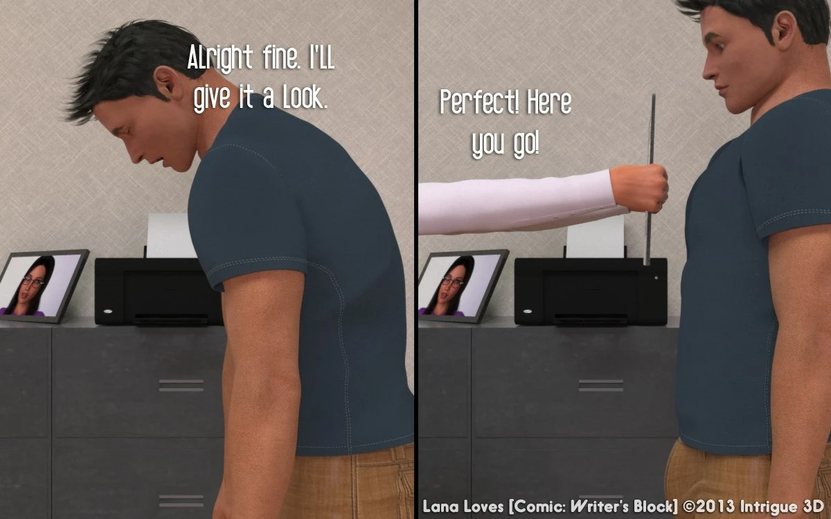 Lana Loves Writer’s Block porn comic picture 7