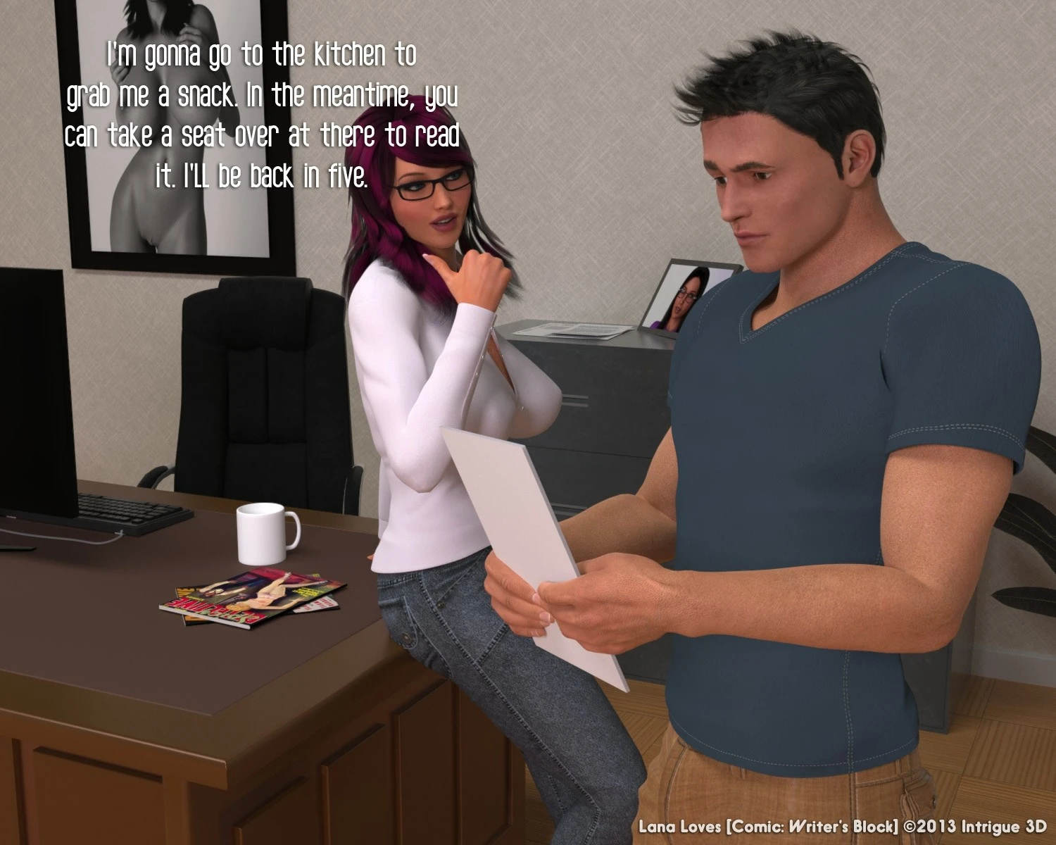 Lana Loves Writer’s Block porn comic picture 8