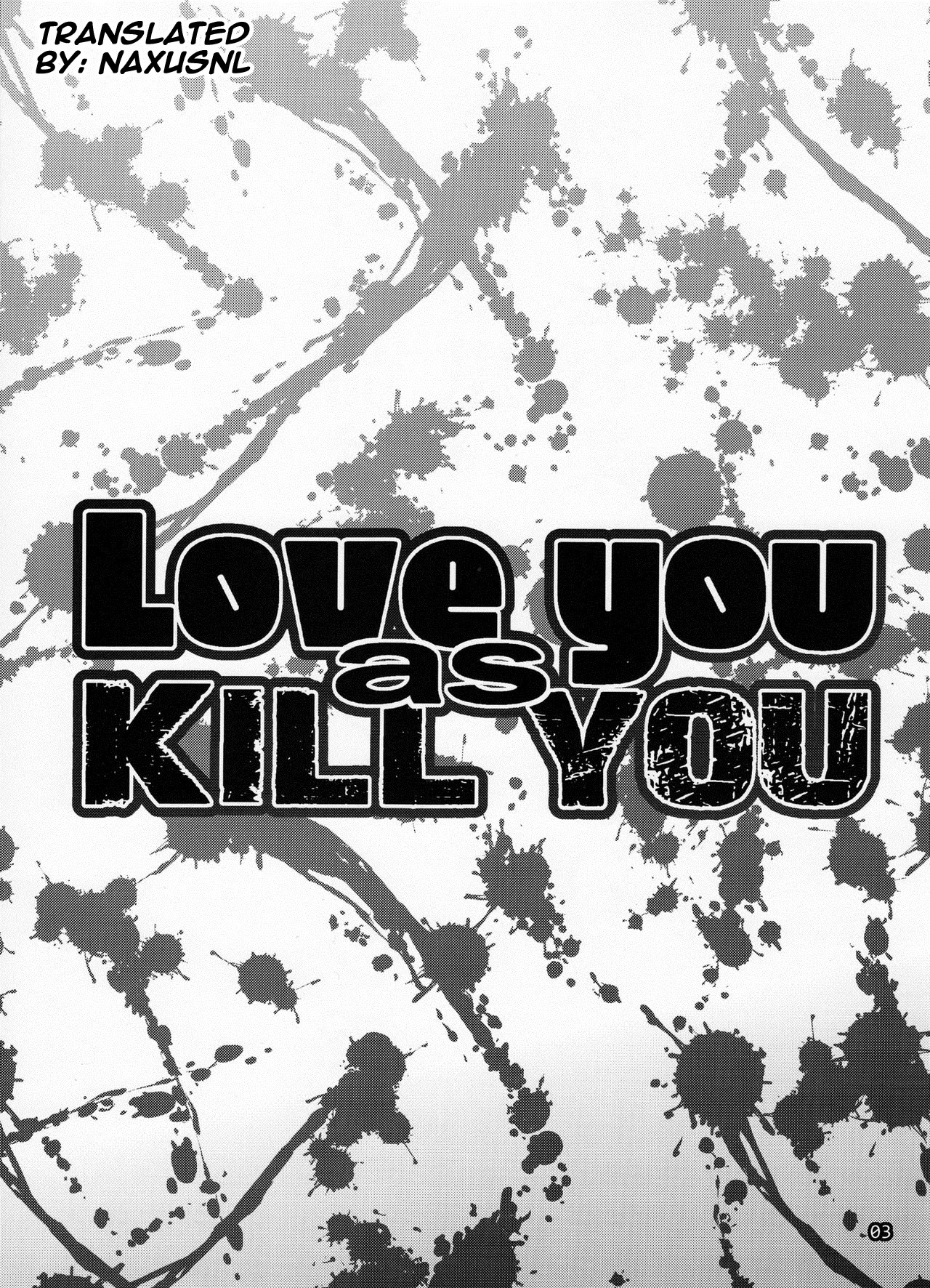 Love you as Kill you porn comic picture 2