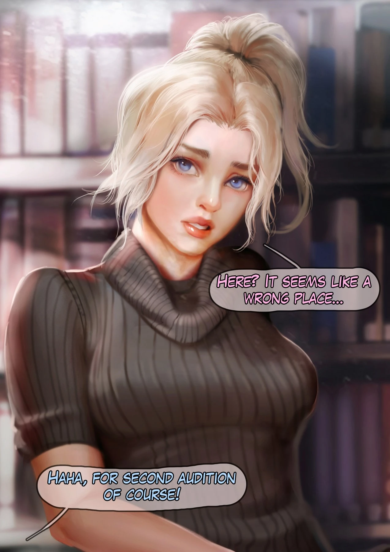 Mercy's Second Audition porn comic picture 12