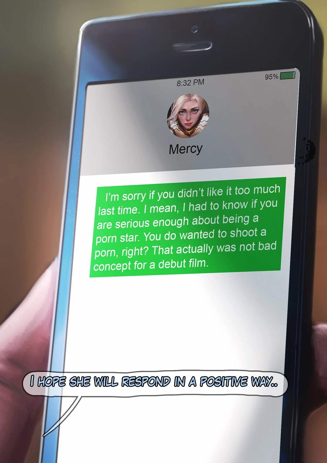 Mercy's Second Audition porn comic picture 3