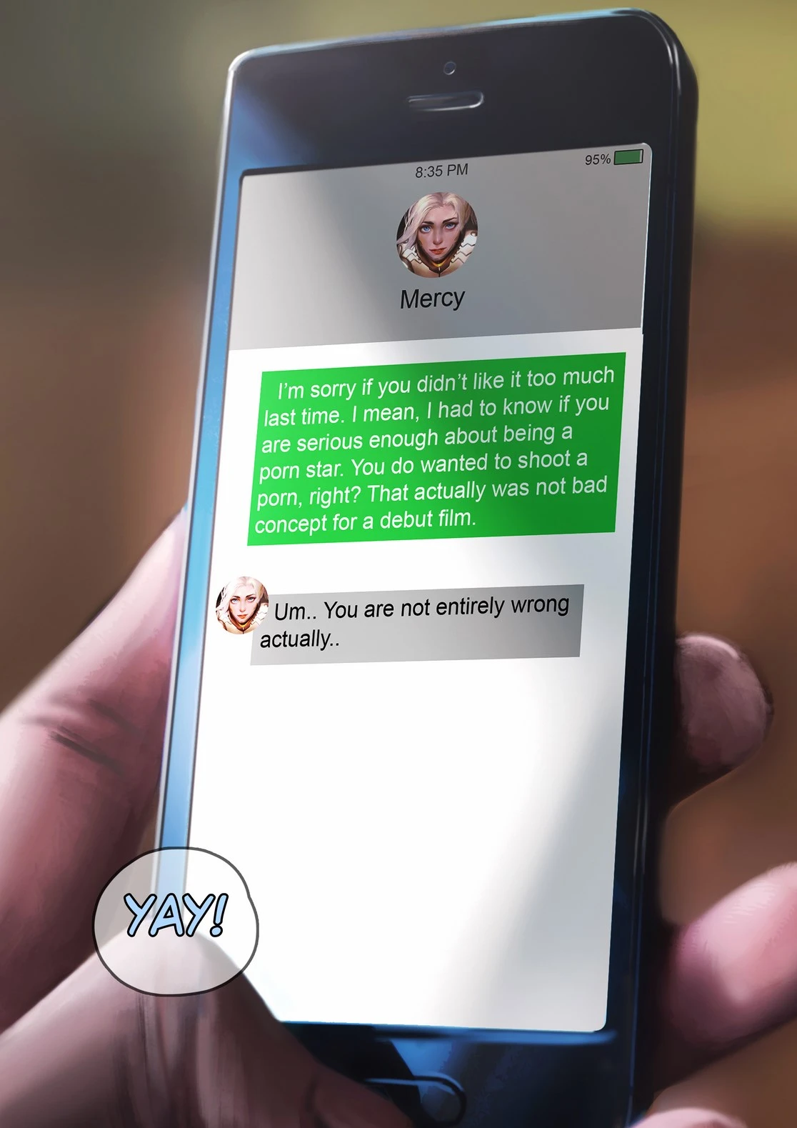 Mercy's Second Audition porn comic picture 6