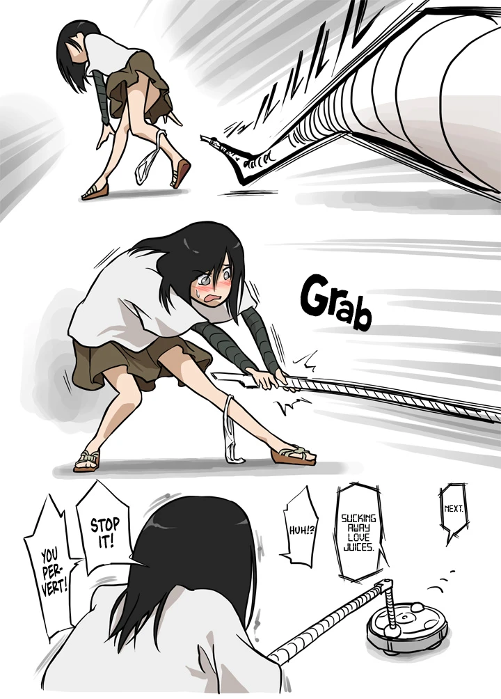 Molested by a Vacuum Cleaner porn comic picture 8