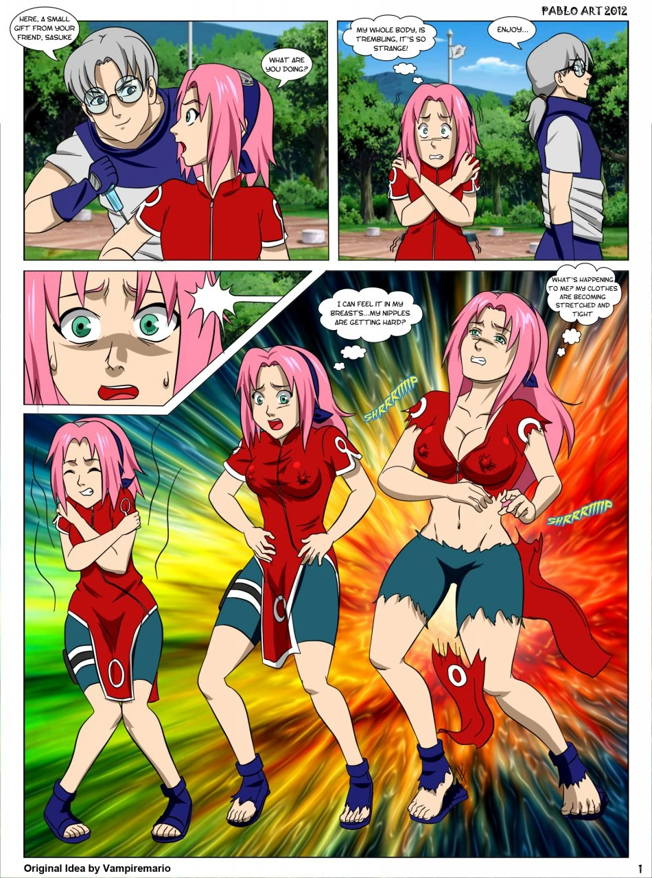 Naruto Bimbo Stuff porn comic picture 1