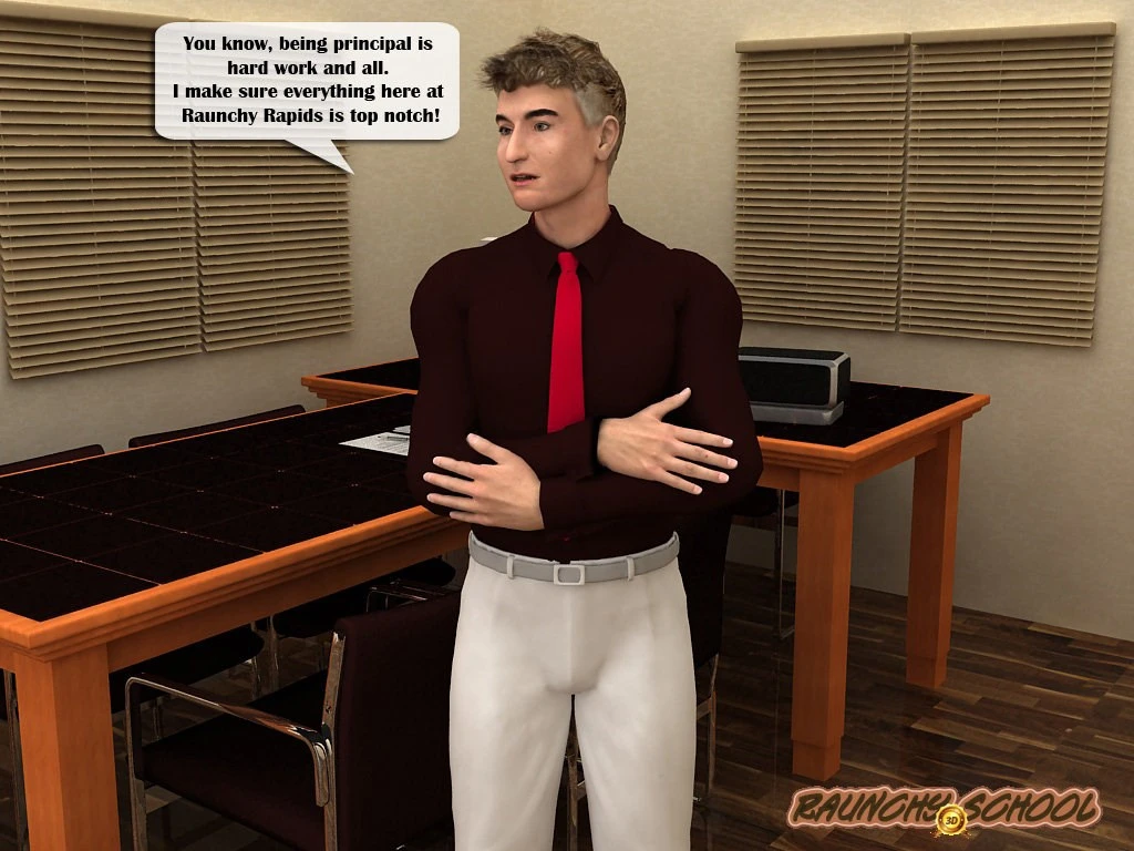 New teacher works hard to impress a horny principal porn comic picture 1