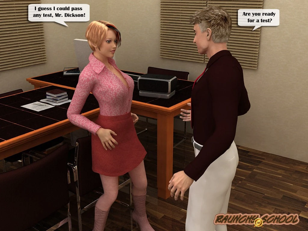 New teacher works hard to impress a horny principal porn comic picture 6