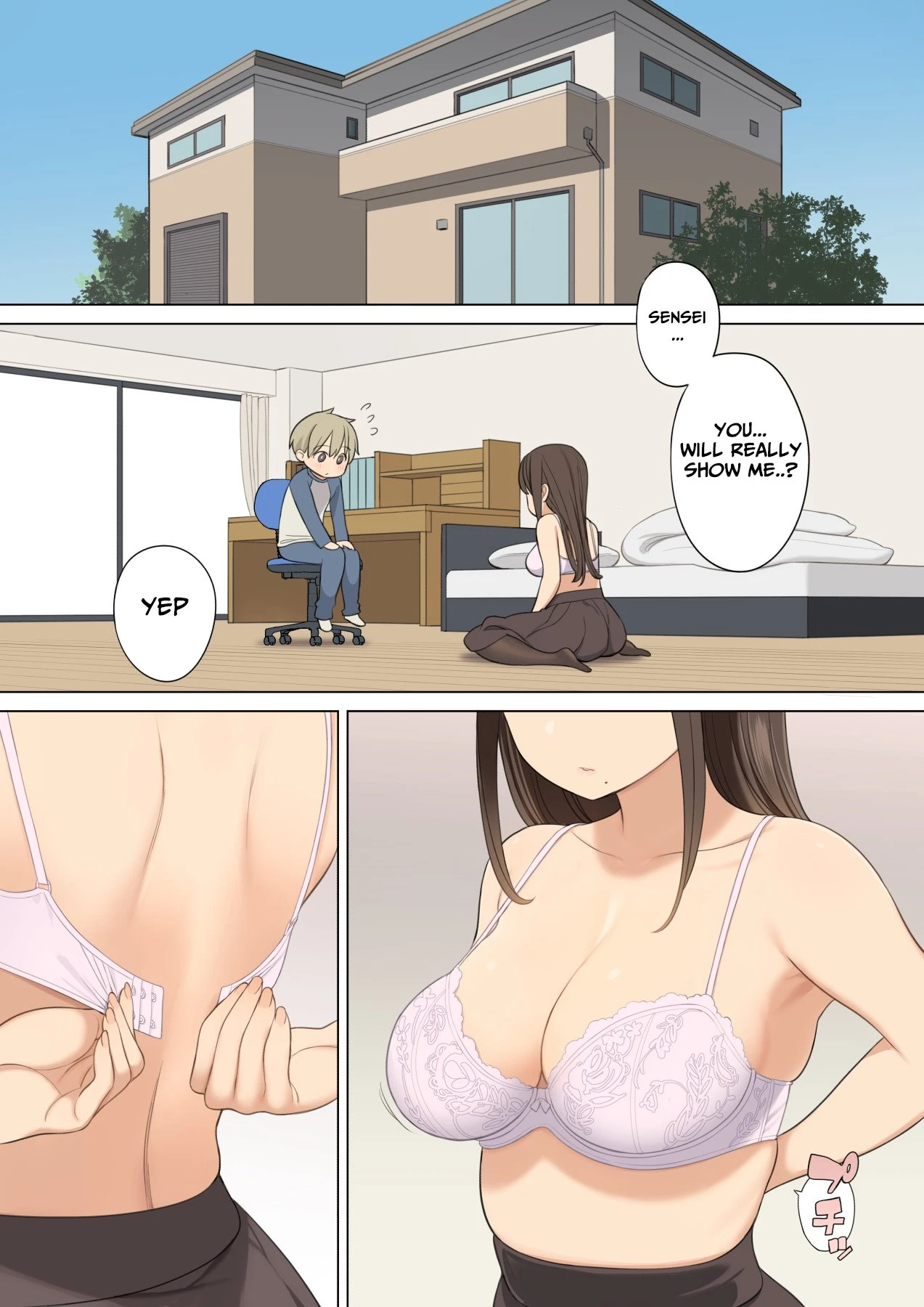 Oppai o Sawarasete Kureru Katei Kyoushi no Onee-san no Hanashi porn comic picture 2