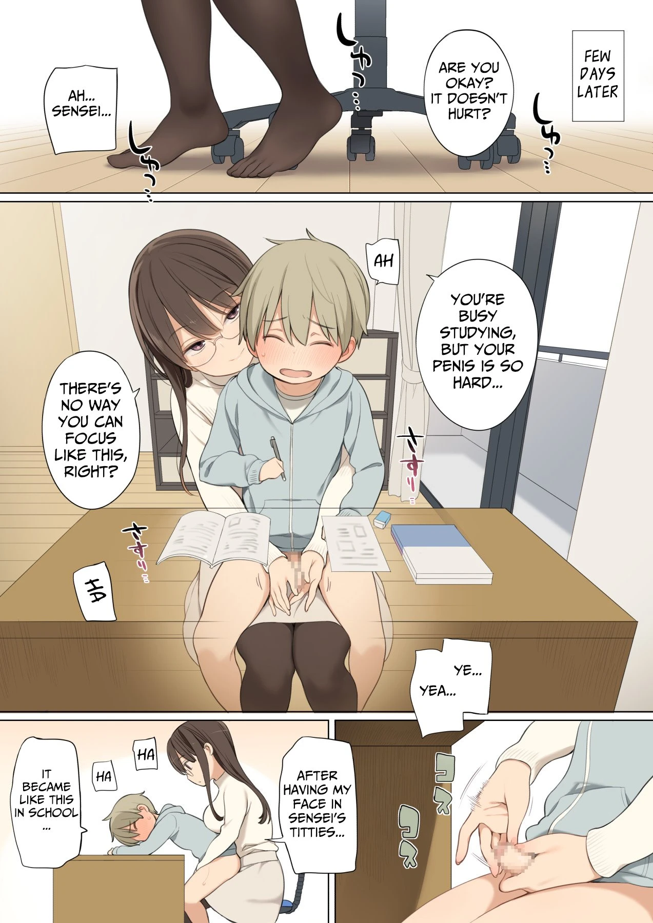 Oppai o Sawarasete Kureru Katei Kyoushi no Onee-san no Hanashi porn comic picture 8