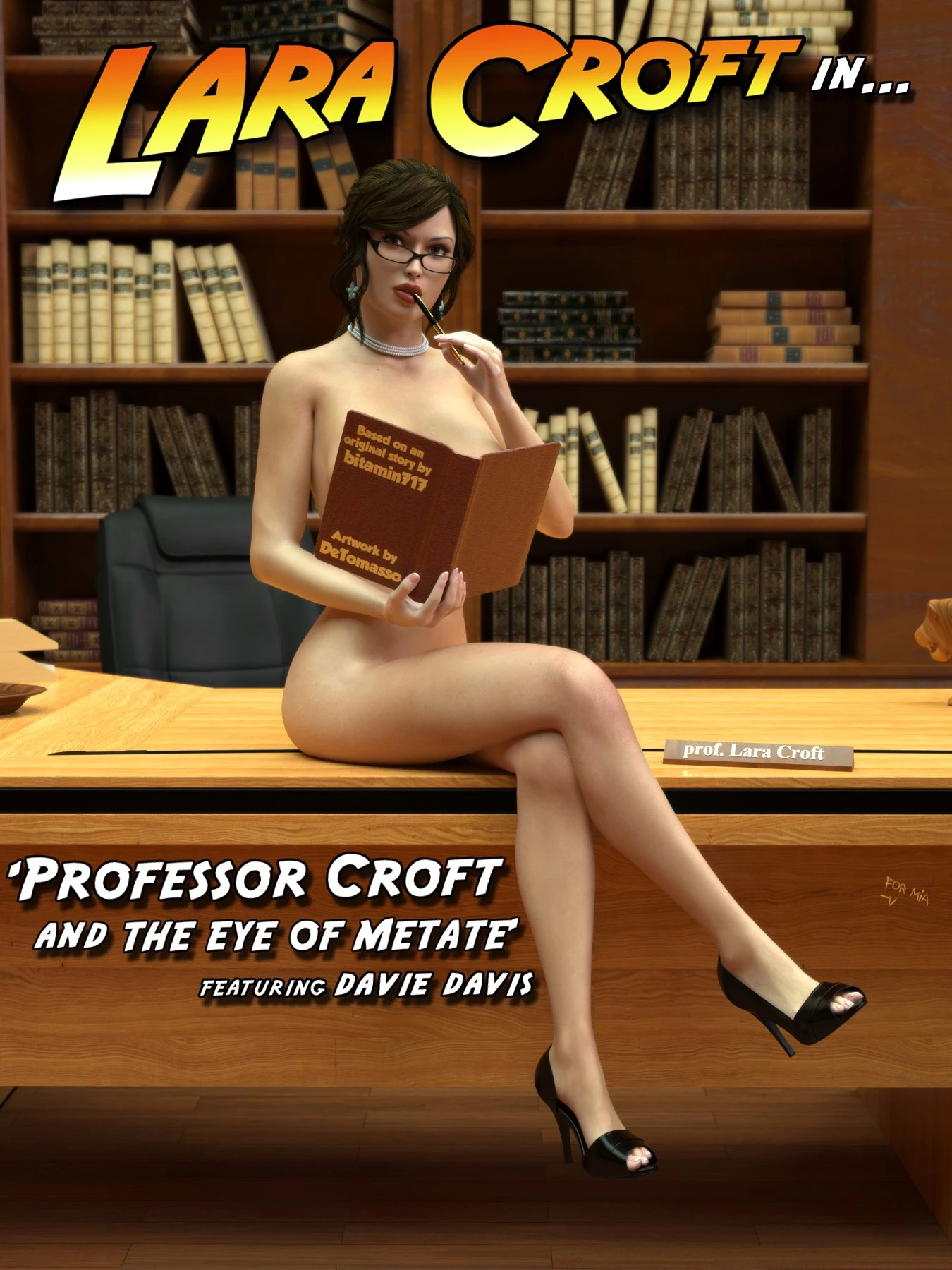 Professor Croft and the Eye of Metate porn comic picture 1