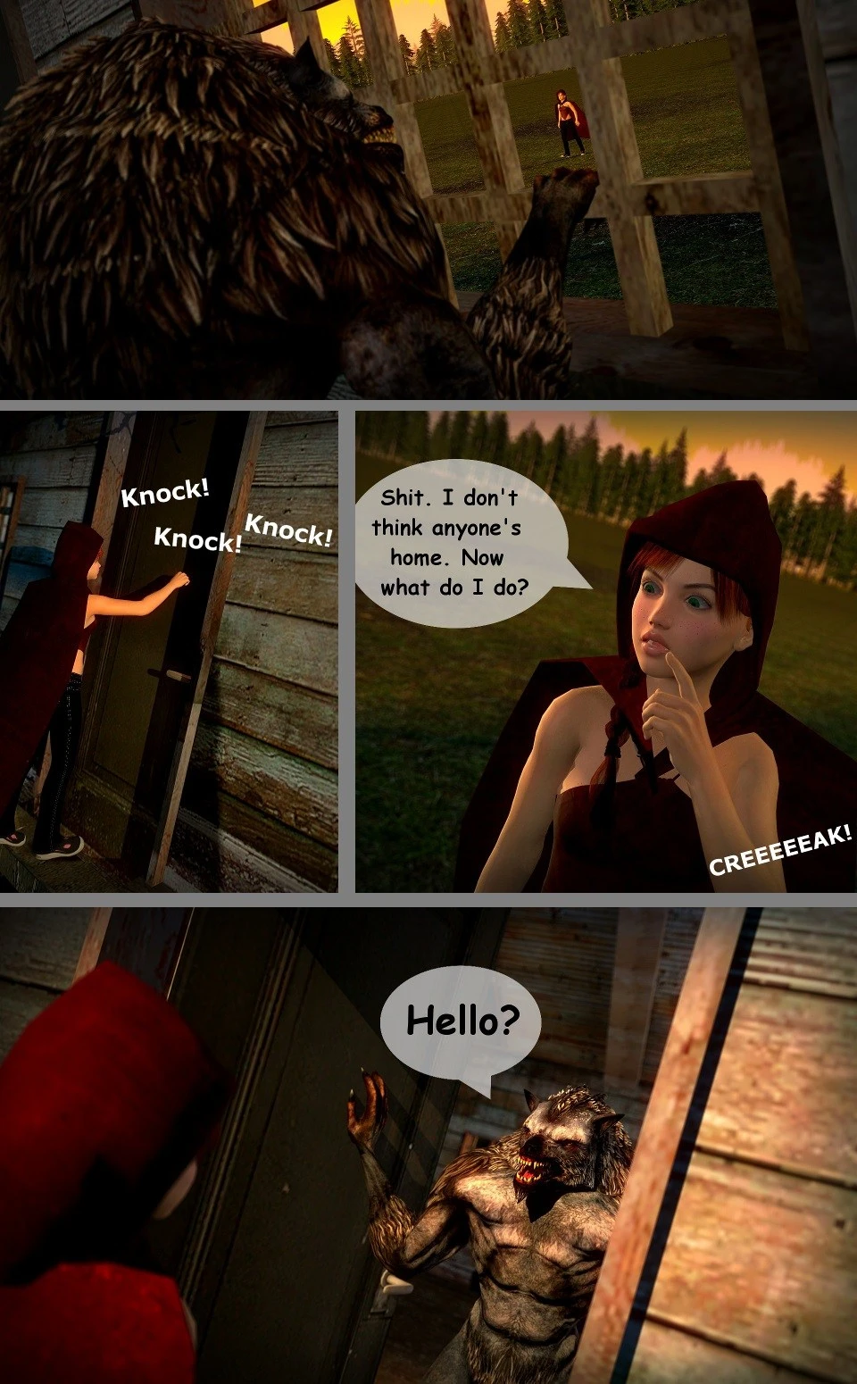 Red - A Little Red Riding Hood Story porn comic picture 4