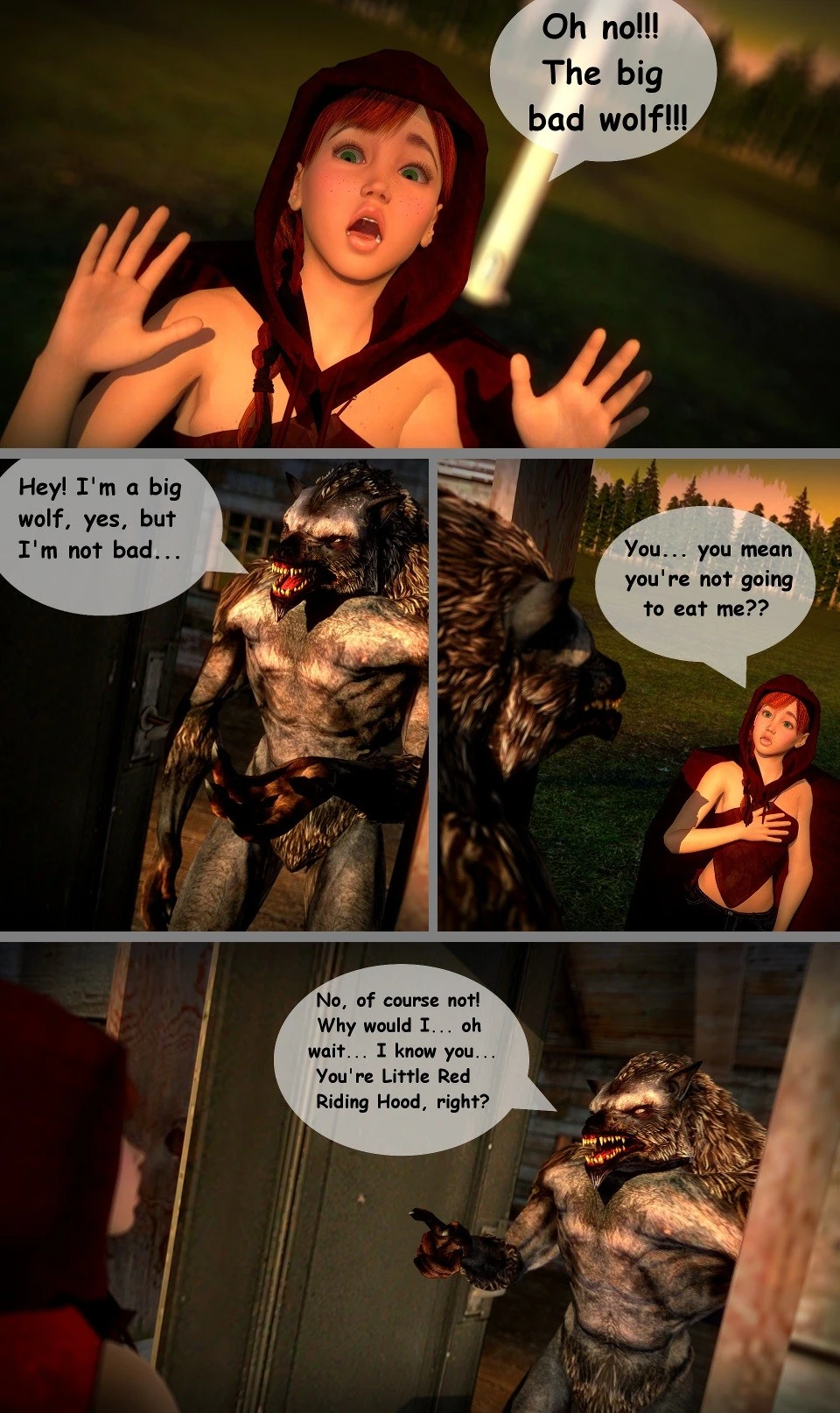 Red - A Little Red Riding Hood Story porn comic picture 5