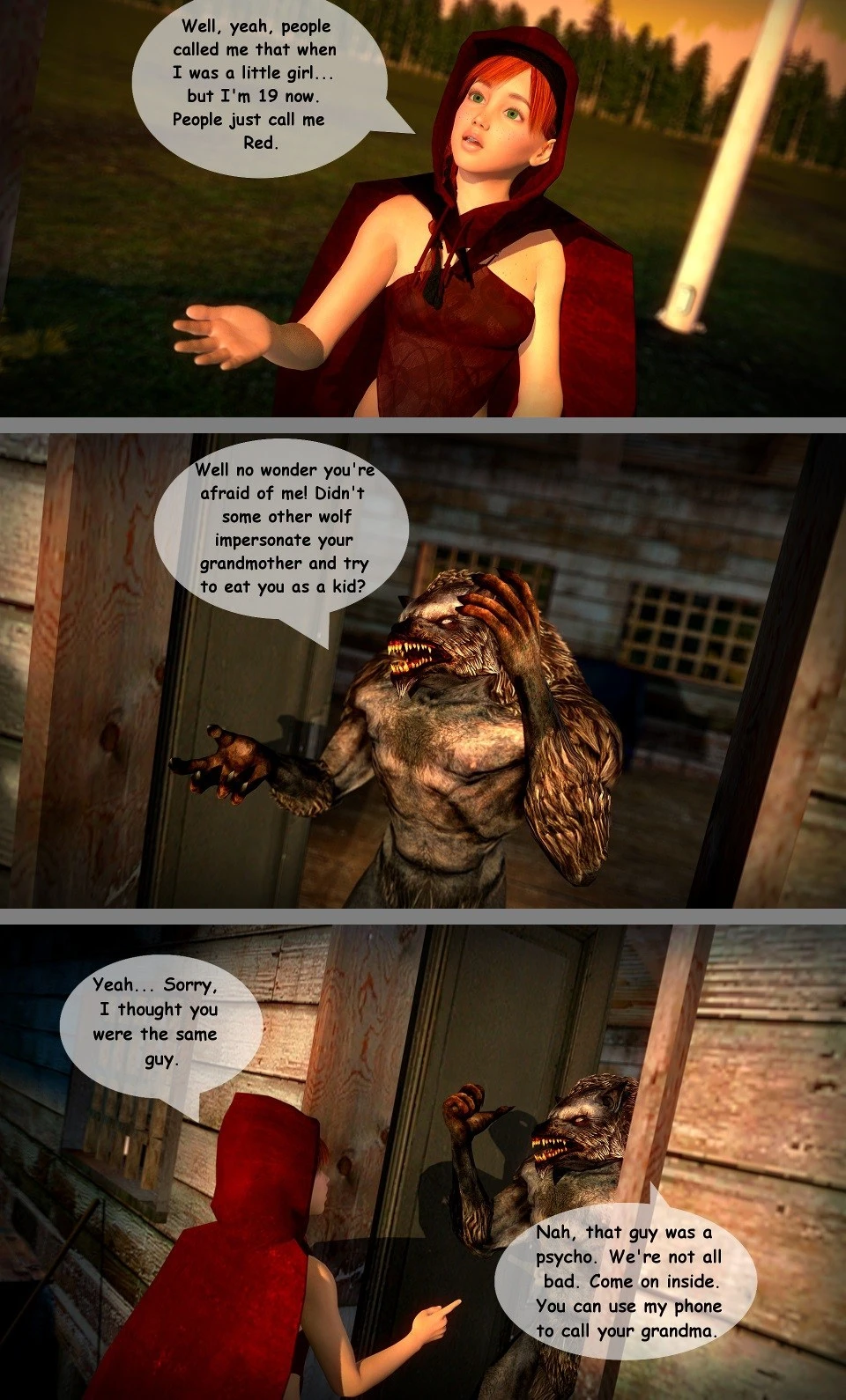 Red - A Little Red Riding Hood Story porn comic picture 6