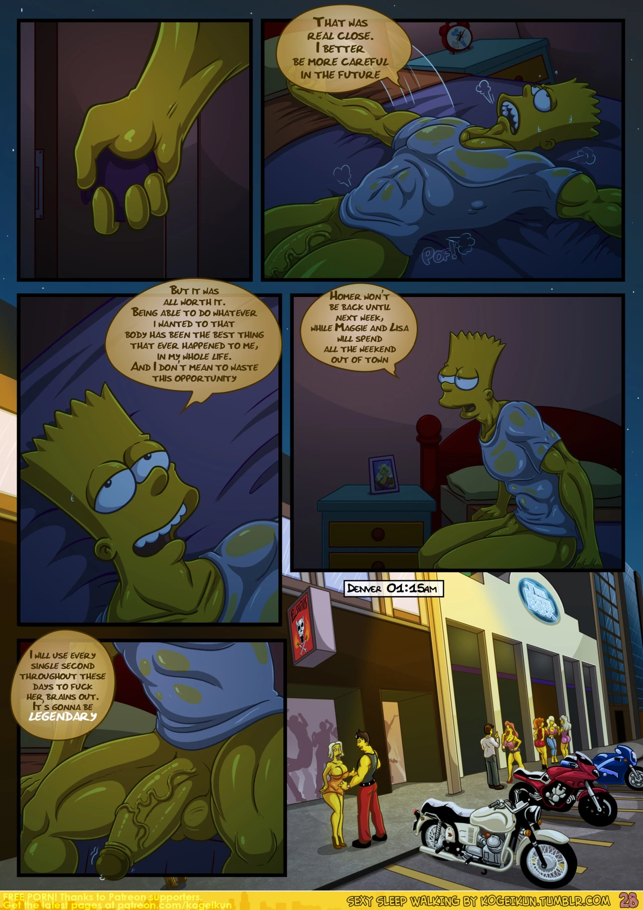 Sexy Sleep Walking 1-2 porn comic picture 29