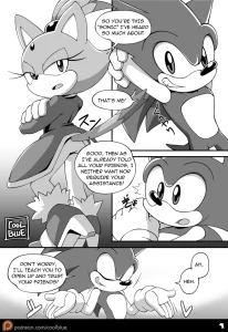 Sonic & Blaze porn comic picture 1
