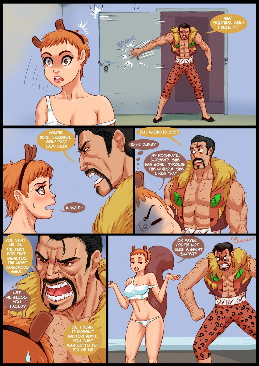 Squirrel Girl vs Kraven (Ongoing) porn comic picture 3
