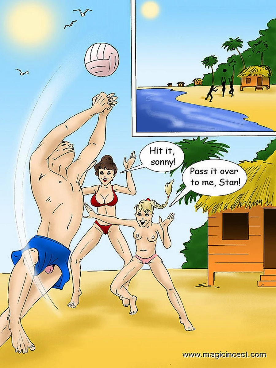 Stan's bare dick resulted a crazy threesome sex porn comic picture 1