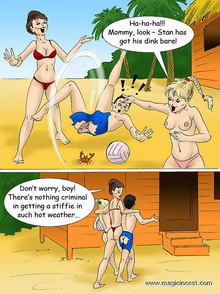 Stan's bare dick resulted a crazy threesome sex porn comic picture 2