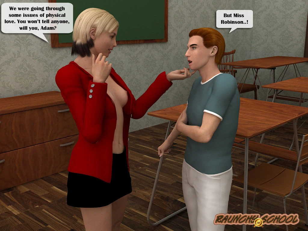 Teacher humps a bad boy and lets another join porn comic picture 11