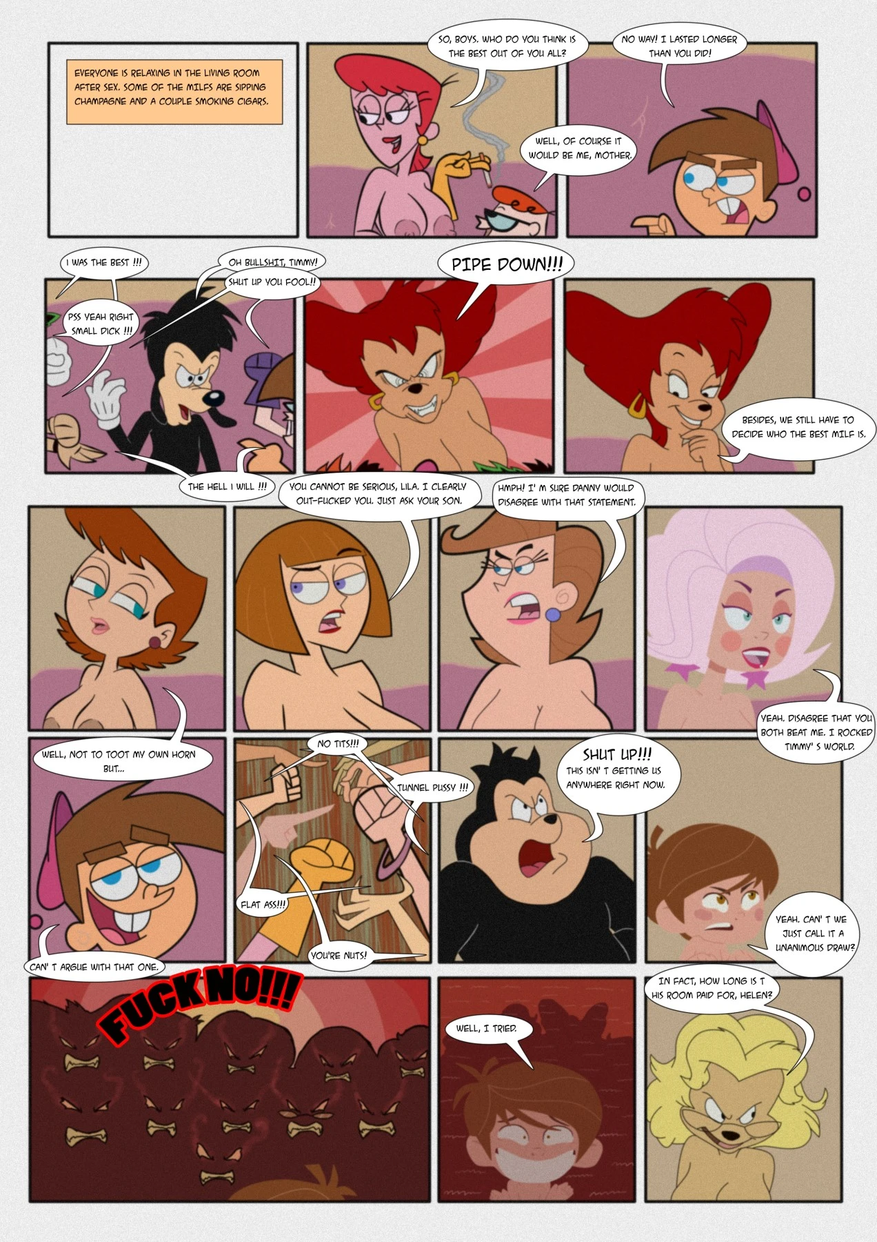 The Maximum Orgy of MILFs porn comic picture 24