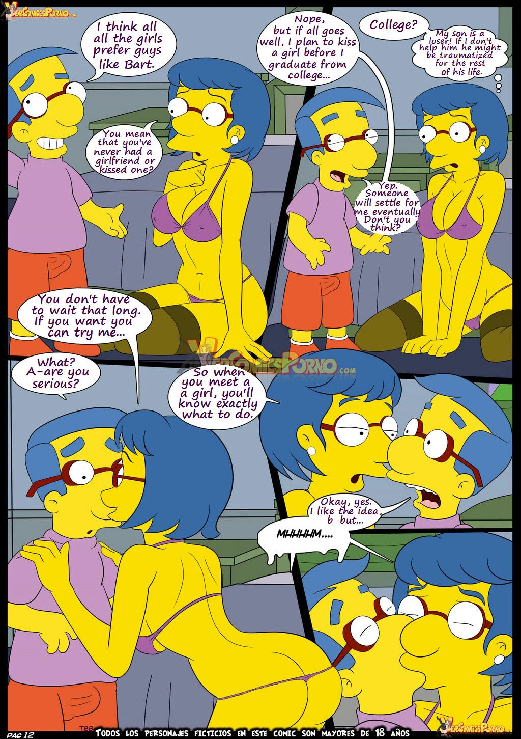 The Simpsons 6 Learning with Mom porn comic picture 13