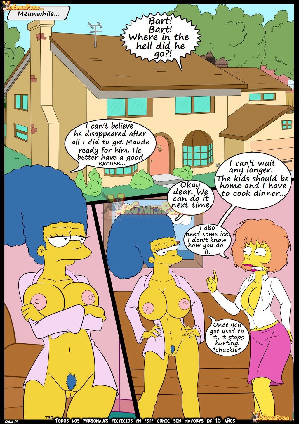 The Simpsons 6 Learning with Mom porn comic picture 3