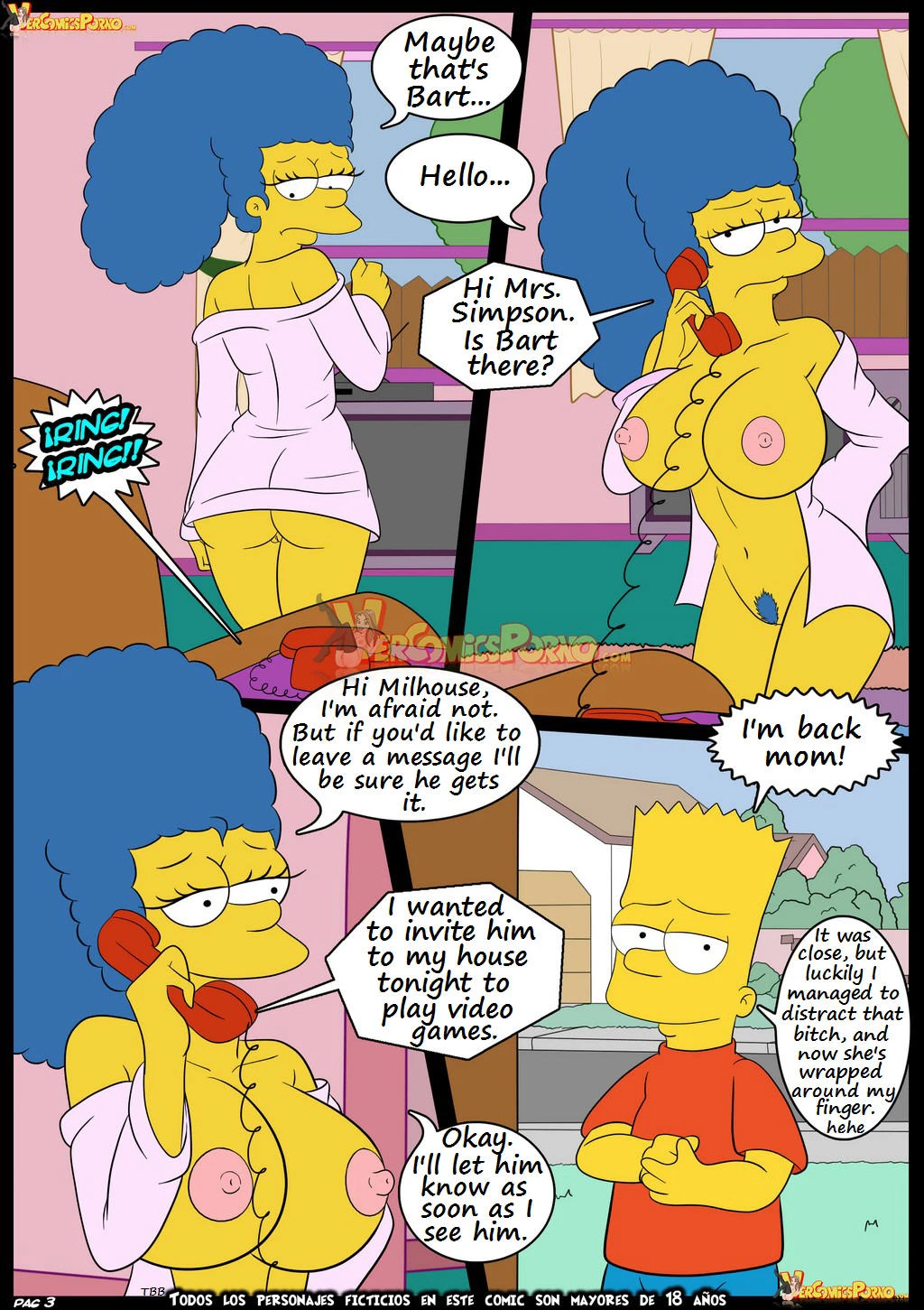 The Simpsons 6 Learning with Mom porn comic picture 4