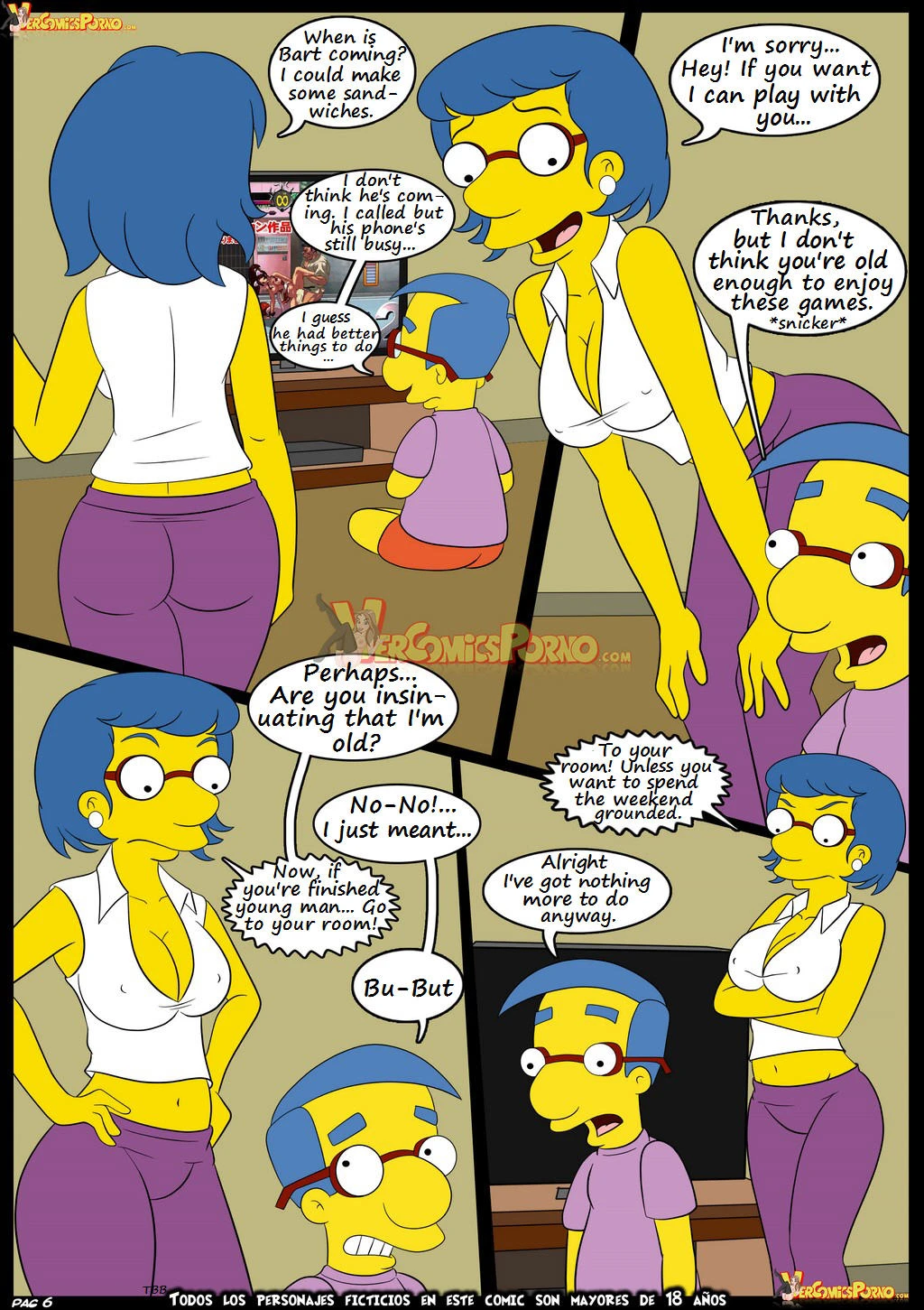 The Simpsons 6 Learning with Mom porn comic picture 7