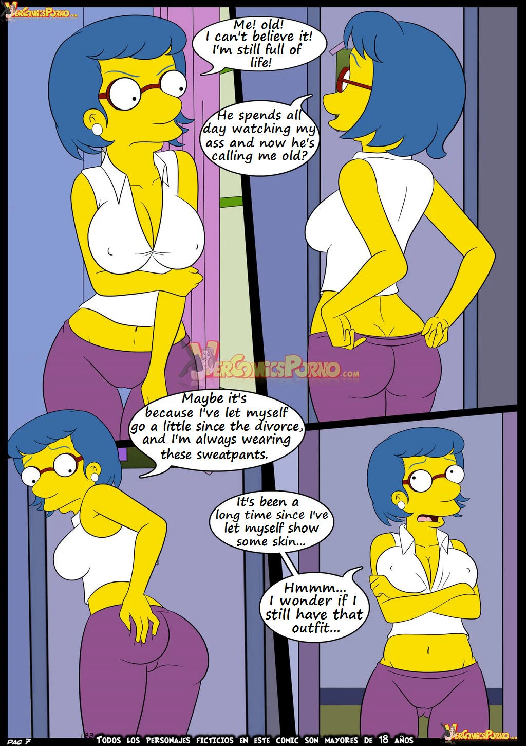 The Simpsons 6 Learning with Mom porn comic picture 8